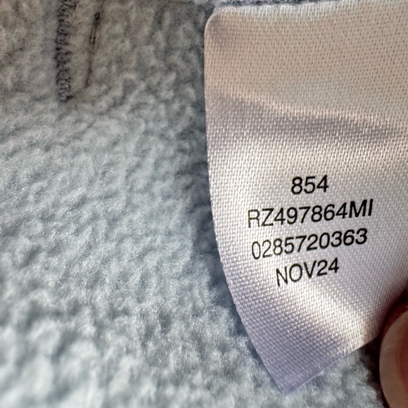 Z by Zella Fleece Nordstrom Women’s Size XS Blue Chalet Bouclé Hybrid Jacket - Picture 5 of 12